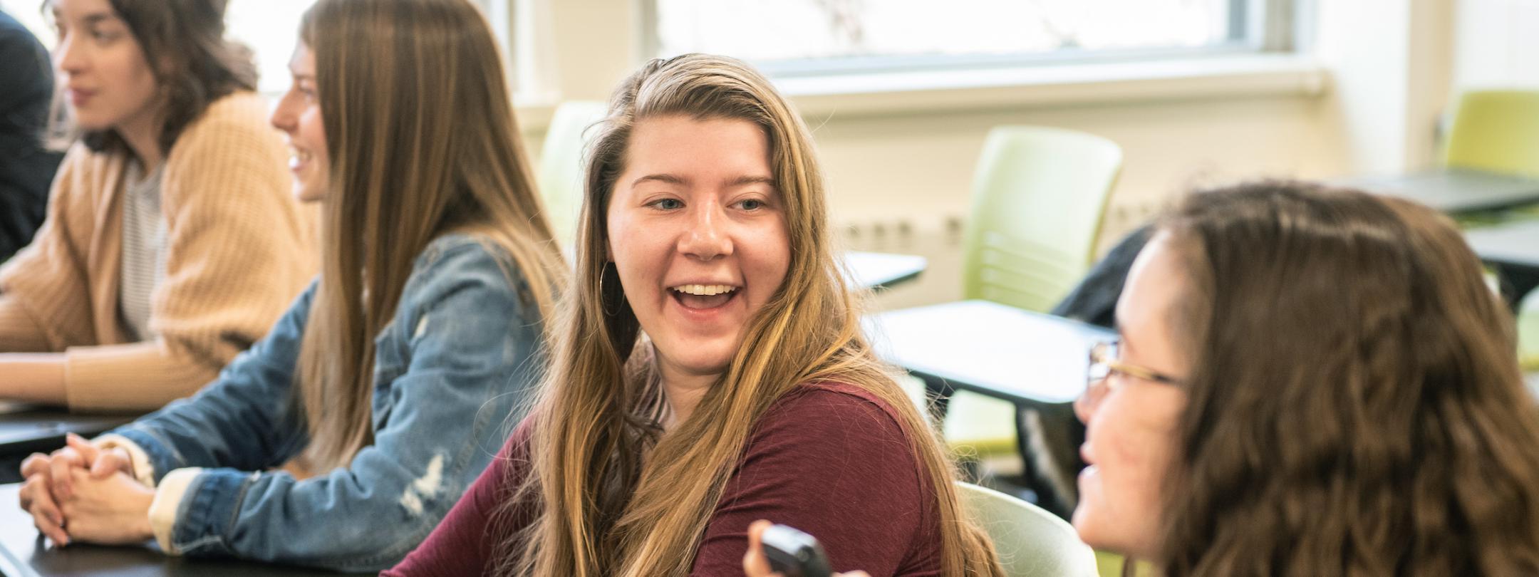 Student smiling